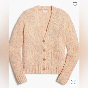 J. Crew Confetti Beach Button up Cardigan Sweater Size 2XL Knit NWT